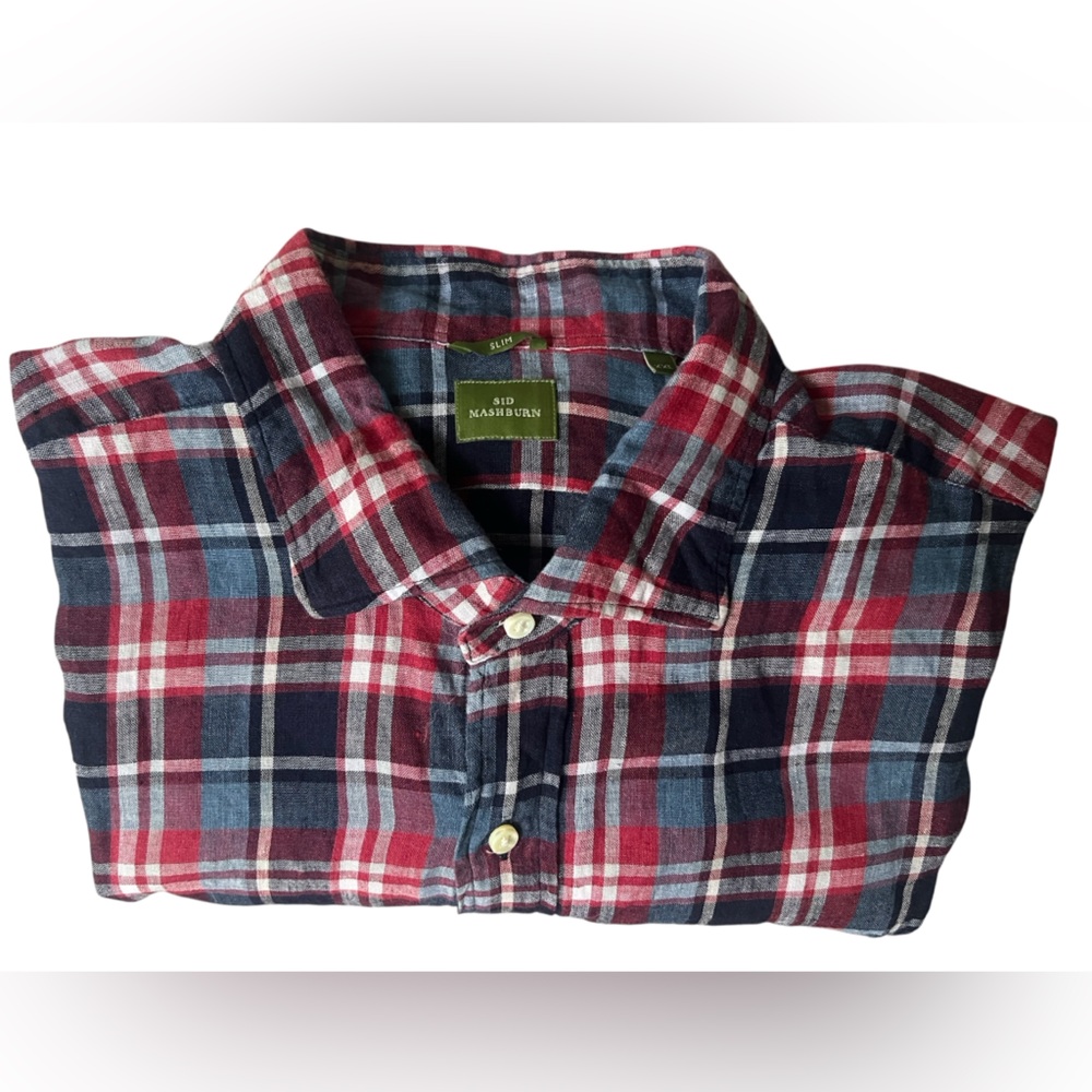 Sid Mashburn Italian Linen Sport Shirt XXL Slim Fit - Quiet Luxury